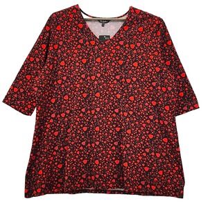 Ulla Popken‎ Heart Tunic Top 4X Or 28